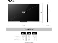 Smart TV 75" TCL 4K UHD MiniLED 75C7K 144Hz Google TV AiPQ Pro Google Assistente 4 HDMI