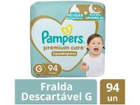 Fralda Pampers Premium Care Diurna e Noturna G 9 a 13kg 94 Unidades - 3