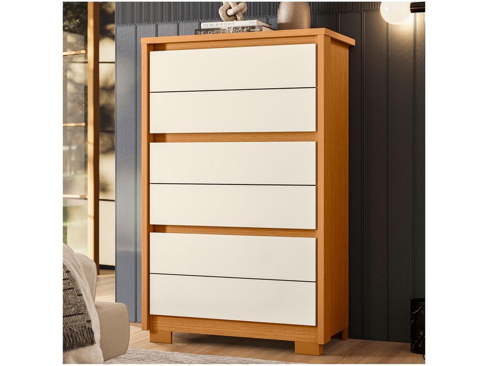 Cômoda 6 Gavetas Móveis Albatroz Unno - 2