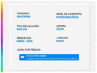 Colchão Solteiro Gazin de Molas Ensacadas 32x88x188cm Diamond Black - 3