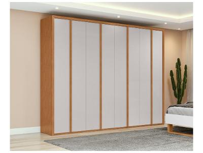 Guarda-roupa Casal 6 Gavetas 8 Portas Móveis Lopas Ergon