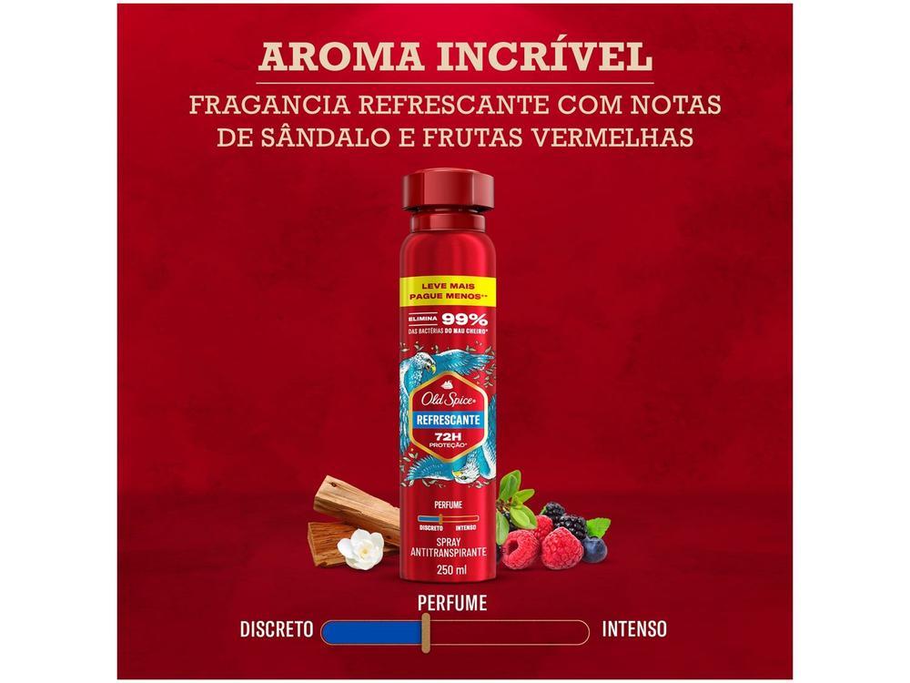 Desodorante Antitranspirante Aerossol Old Spice Refrescante 250ml - 6