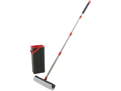 Mop Esponja Pro Powermaid Cinza e Vermelho