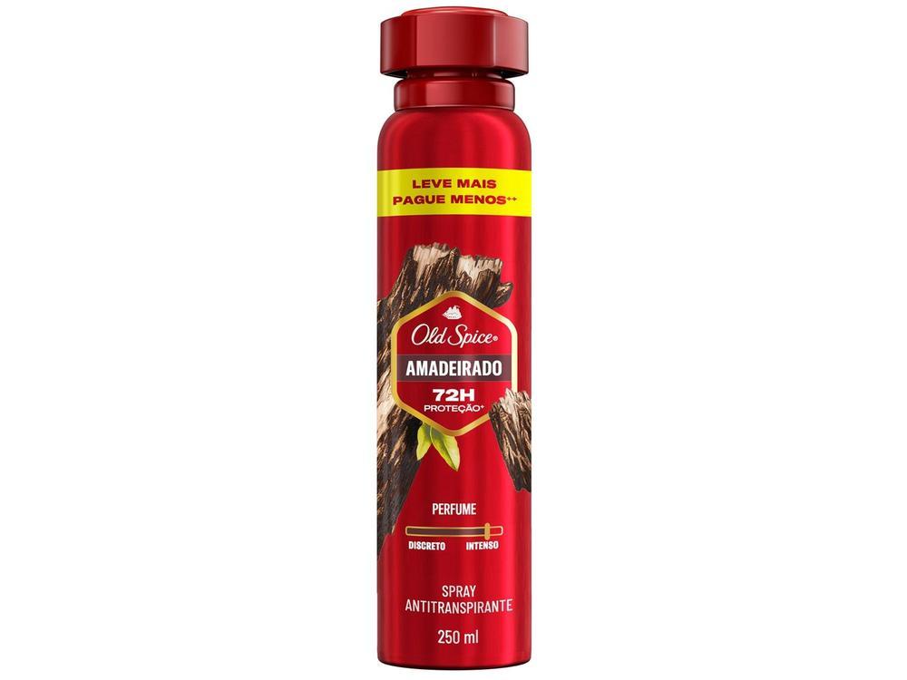 Desodorante Antitranspirante Aerossol Old Spice Amadeirado 250ml - 1