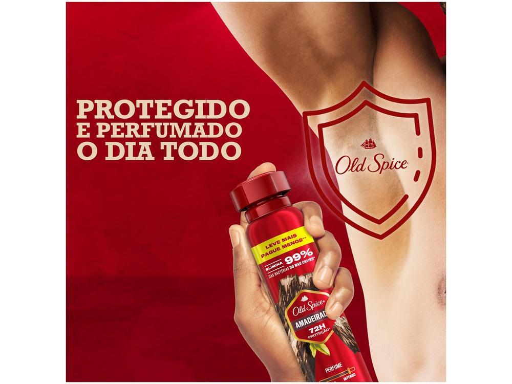 Desodorante Antitranspirante Aerossol Old Spice Amadeirado 250ml - 3