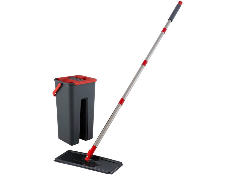 Mop Powermaid Lava e Seca Cinza e Vermelho - 1