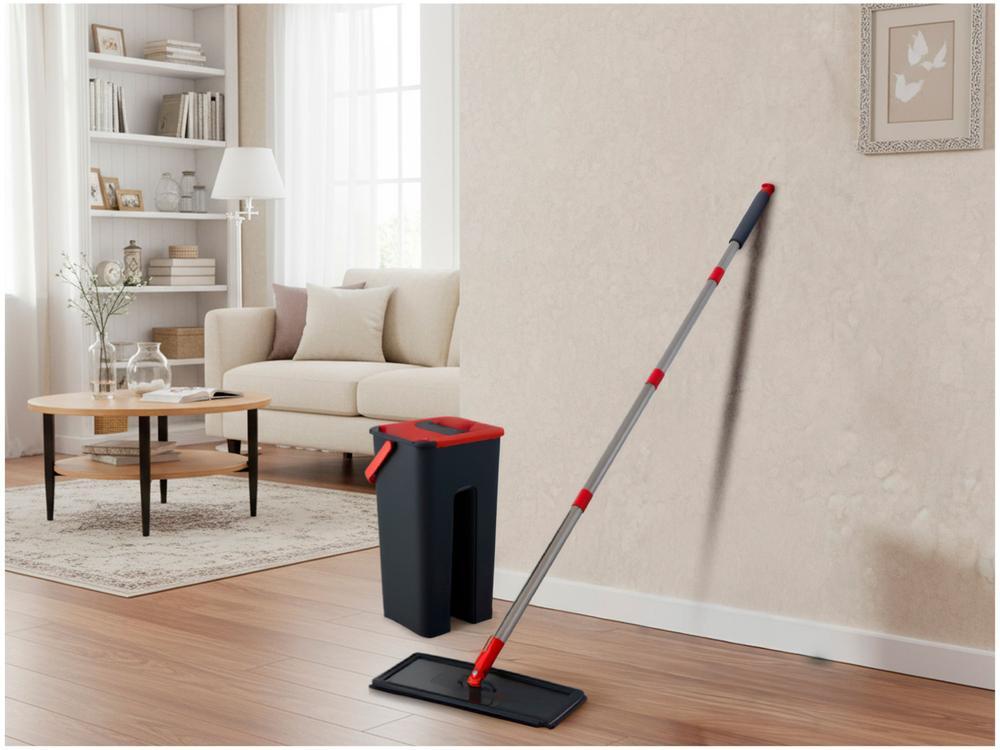 Mop Powermaid Lava e Seca Cinza e Vermelho - 2