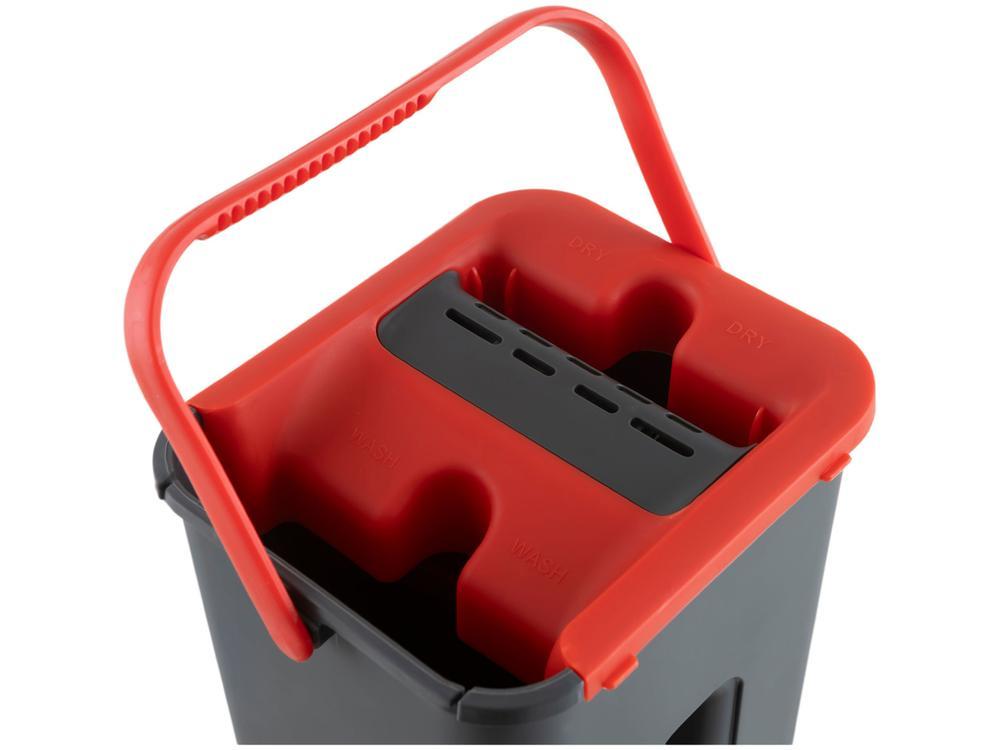 Mop Powermaid Lava e Seca Cinza e Vermelho - 6