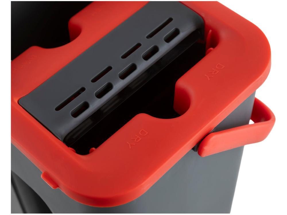 Mop Powermaid Lava e Seca Cinza e Vermelho - 8