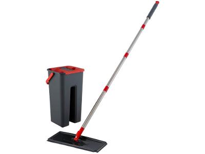 Mop Powermaid Lava e Seca Cinza e Vermelho