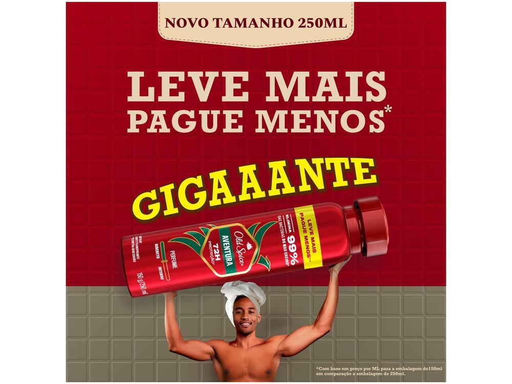 Desodorante Antitranspirante Aerossol Old Spice Aventura 250ml - 4