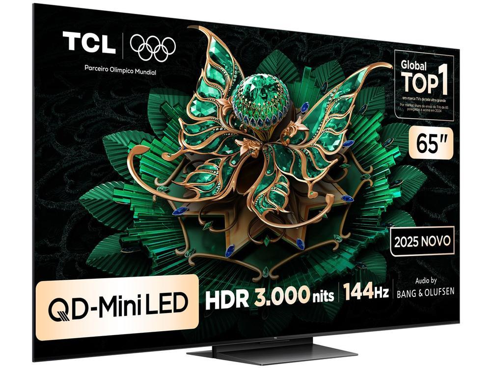 Smart TV 65" TCL 4K UHD MiniLED 65C7K 144Hz Google TV AiPQ Pro Google Assistente 4 HDMI - 2