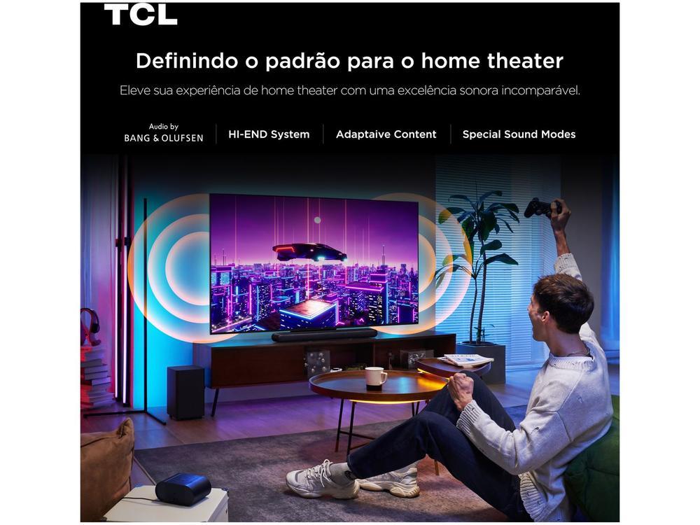 Smart TV 65" TCL 4K UHD MiniLED 65C7K 144Hz Google TV AiPQ Pro Google Assistente 4 HDMI - 8