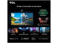 Smart TV 65" TCL 4K UHD MiniLED 65C7K 144Hz Google TV AiPQ Pro Google Assistente 4 HDMI