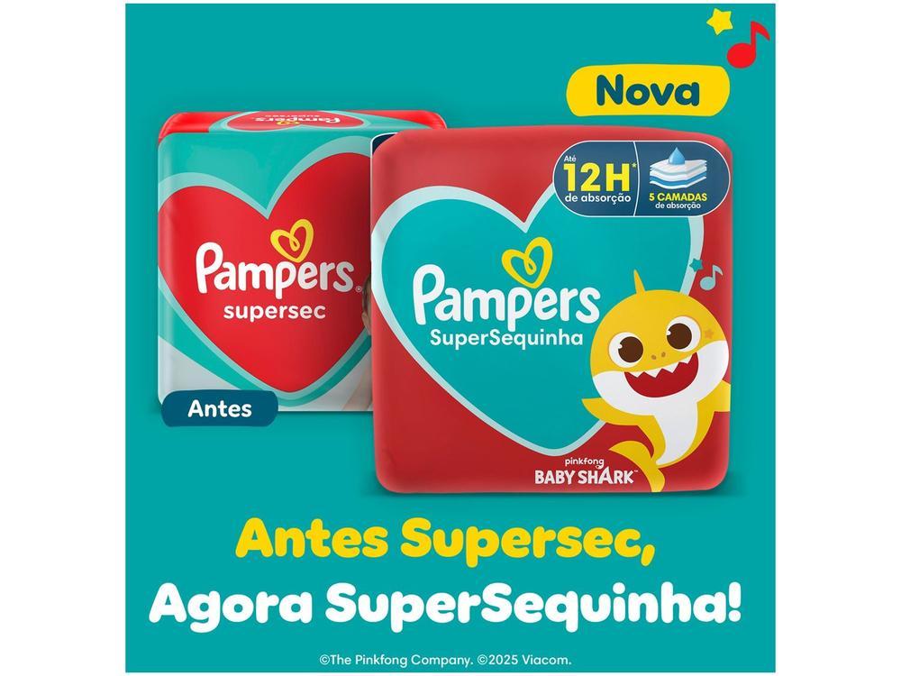 Fralda Pampers Baby Shark SuperSequinha Diurna e Noturna XG 11 a 15kg 70 Unidades - 2