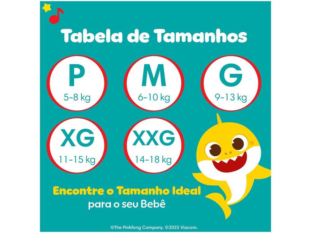 Fralda Pampers Baby Shark SuperSequinha Diurna e Noturna XG 11 a 15kg 70 Unidades - 9