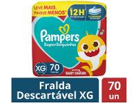 Fralda Pampers Baby Shark SuperSequinha Diurna e Noturna XG 11 a 15kg 70 Unidades - 3