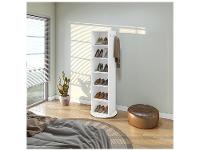 Sapateira com Espelho 5 Prateleiras Móveis Lopas Esthela - 5