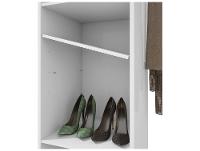 Sapateira com Espelho 5 Prateleiras Móveis Lopas Esthela - 7