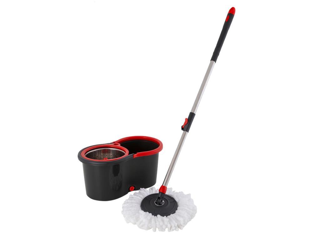Mop Giratório Powermaid Giratório Pro Preto e Vermelho - 1