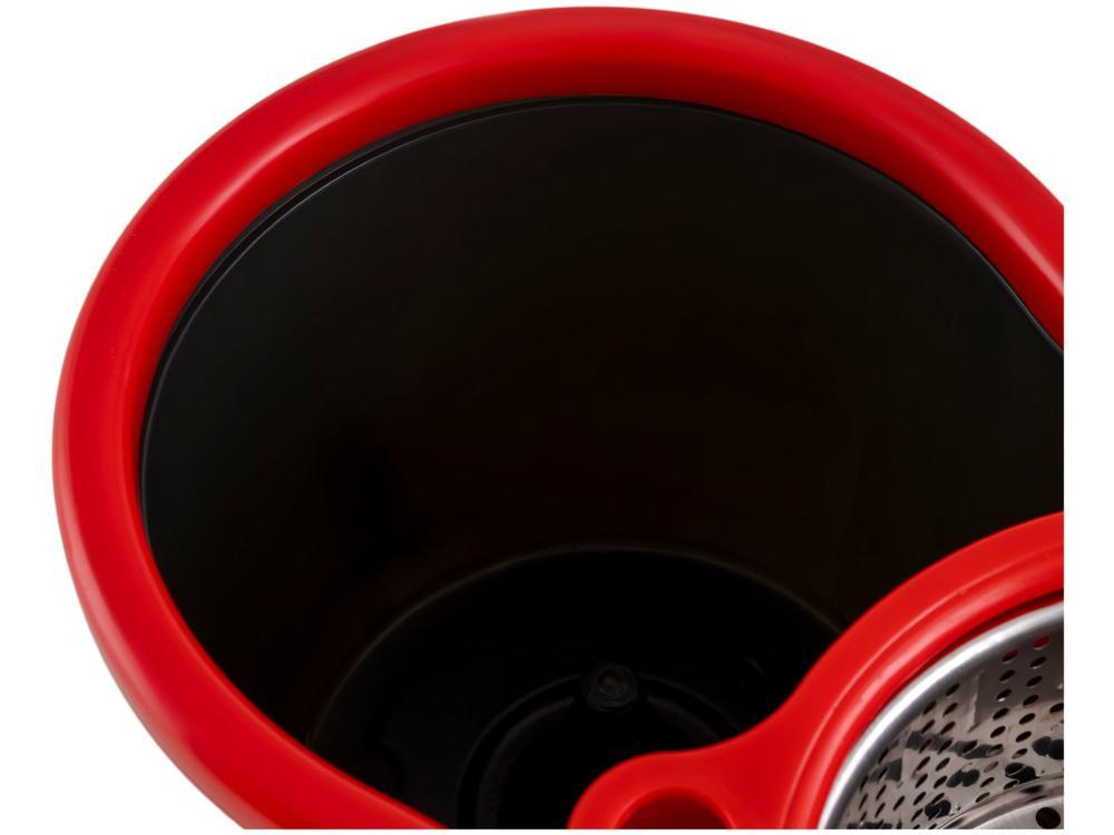 Mop Giratório Powermaid Giratório Pro Preto e Vermelho - 9