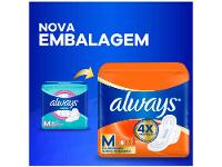 Absorvente Always Suave M com Abas 32 unidades - 3