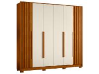 Guarda-roupa Casal 4 Gavetas 6 Portas Móveis Albatroz Deville - 7