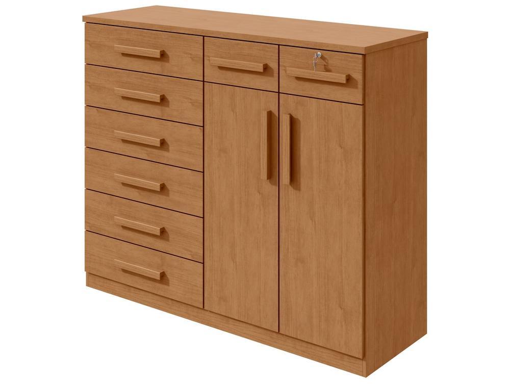 Cômoda Multiuso com Sapateira 8 Gavetas 2 Portas Móveis Lopas Toronto - 1