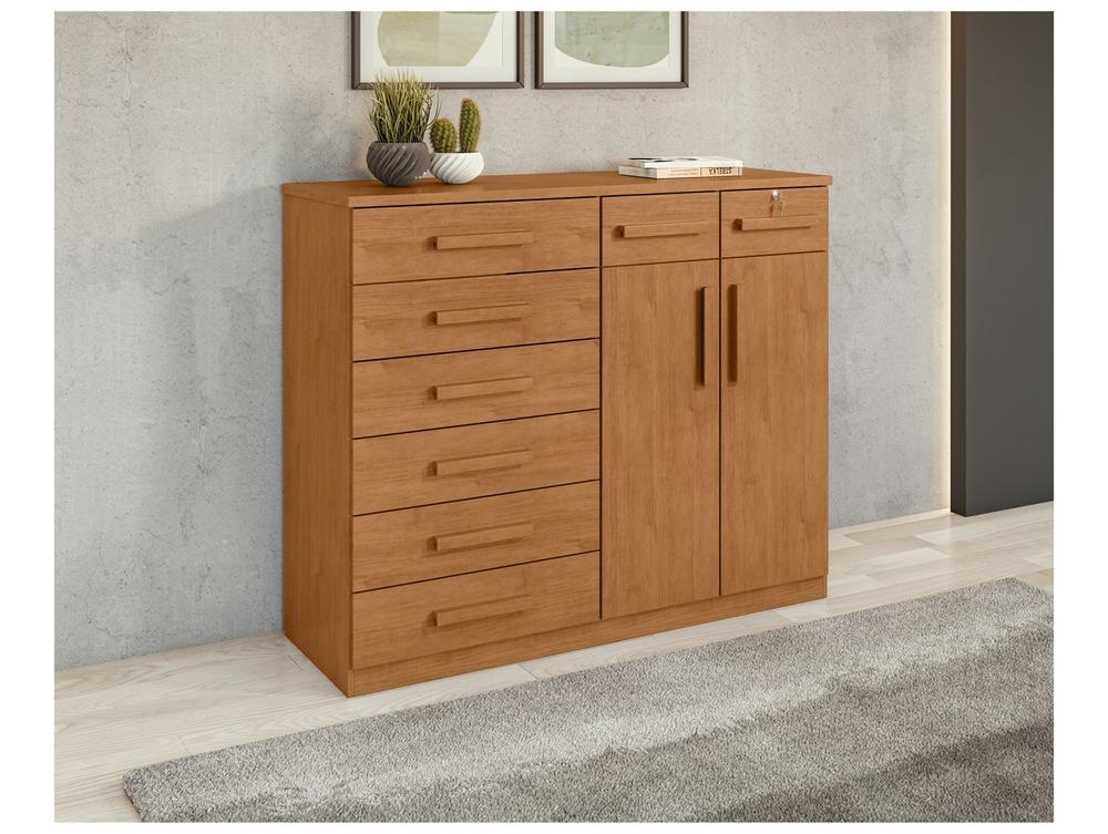 Cômoda Multiuso com Sapateira 8 Gavetas 2 Portas Móveis Lopas Toronto - 4