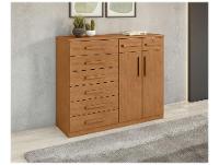 Cômoda Multiuso com Sapateira 8 Gavetas 2 Portas Móveis Lopas Toronto