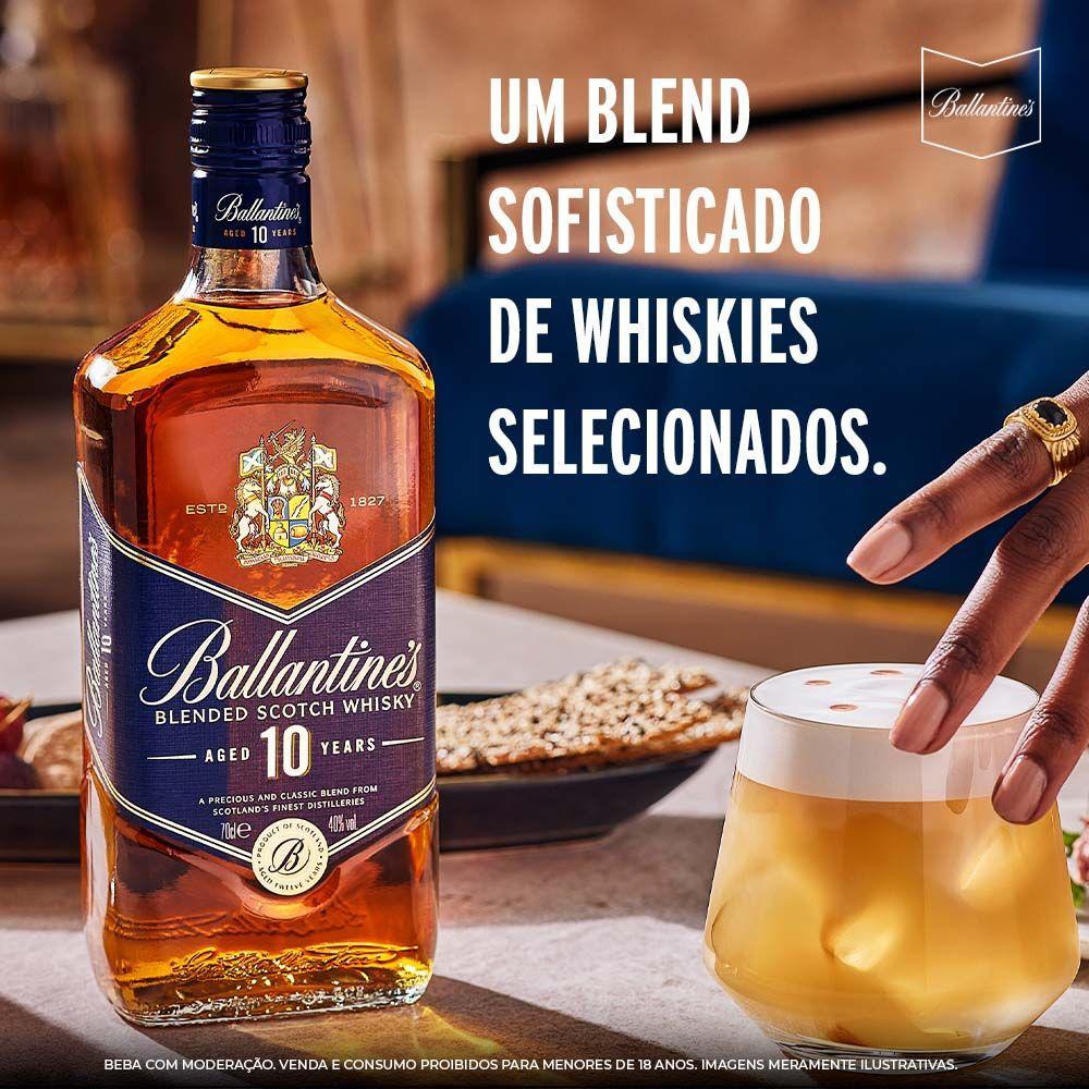 Whisky Ballantines 10 Anos Blended Scotch Whisky Escocês 750ml - 7