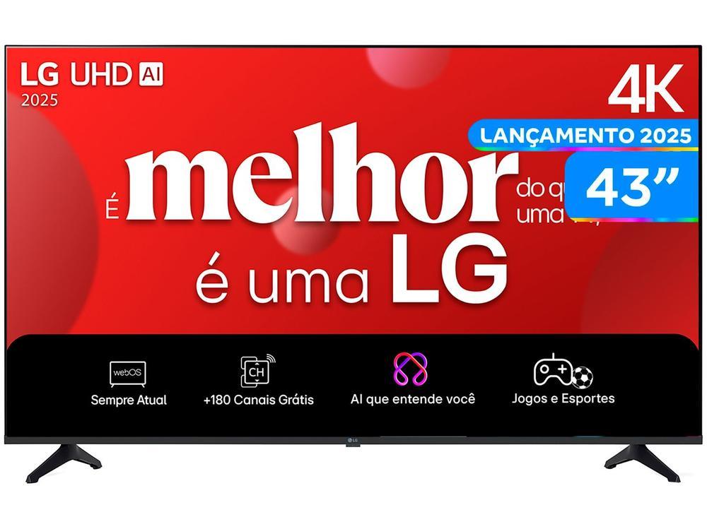 Smart TV 43" LG 4K Ultra HD 43UA7500PSA webOS 25 AI Processor 4K Gen8 com Alexa 3 HDMI - 1