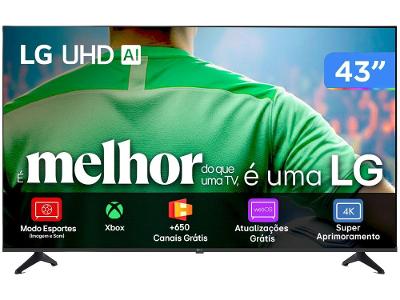 Smart TV 43" LG 4K Ultra HD 43UA7500PSA webOS 25 AI Processor 4K Gen8 com Alexa 3 HDMI