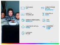 Smart TV 43" LG 4K Ultra HD 43UA7500PSA webOS 25 AI Processor 4K Gen8 com Alexa 3 HDMI - 2