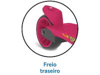 Patinete Infantil 3 Rodas Bandeirante Skatenet Max LED Pink - 3