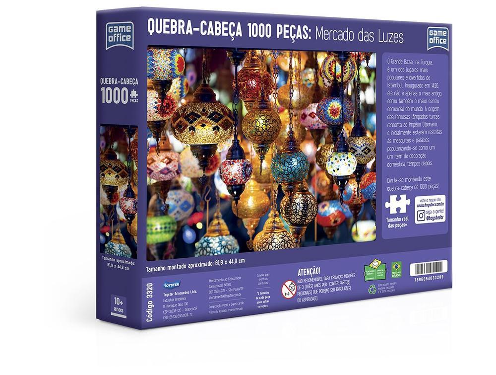 Quebra-cabeça 1000 Peças Mercado das Luzes - 3