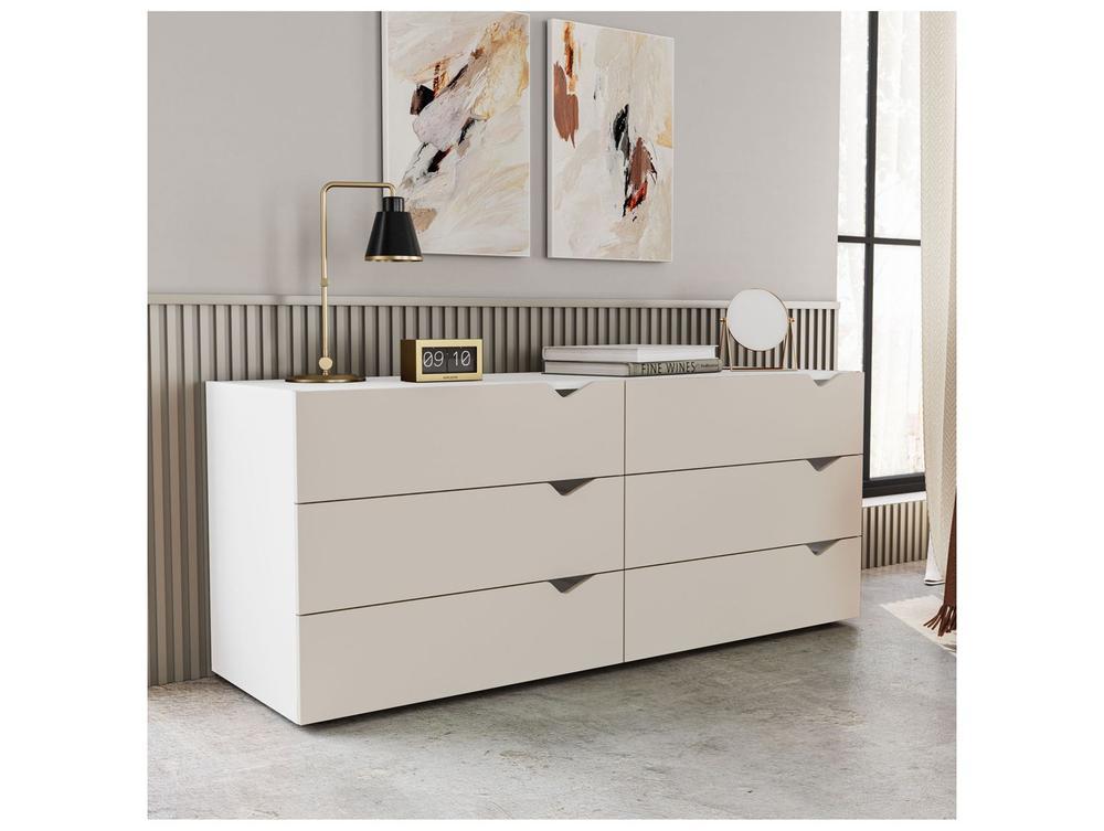 Cômoda Multiuso 6 Gavetas Politorno Móveis Porto - 1