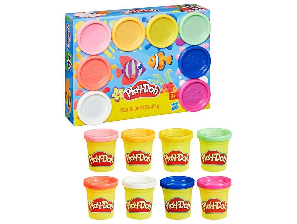 Kit Massinha Play-Doh Hasbro com 8 Potes - 1