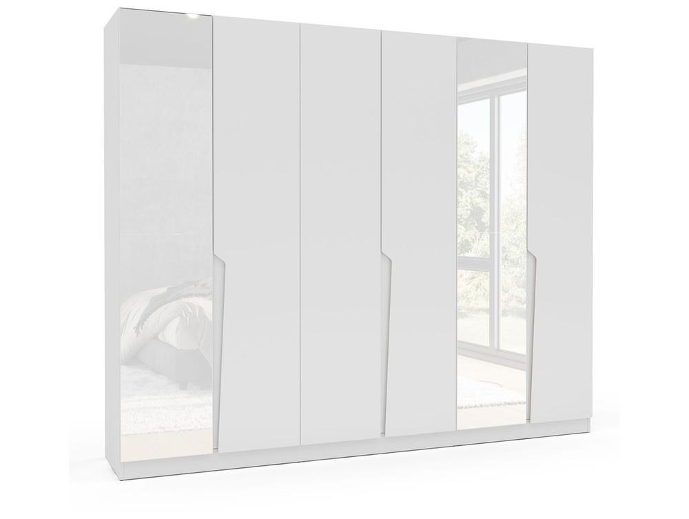 Guarda-roupa Casal 4 Gavetas 6 Portas 2 Espelhos Politorno Porto - 7