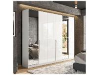 Guarda-roupa Casal 4 Gavetas 6 Portas 2 Espelhos Politorno Porto - 1