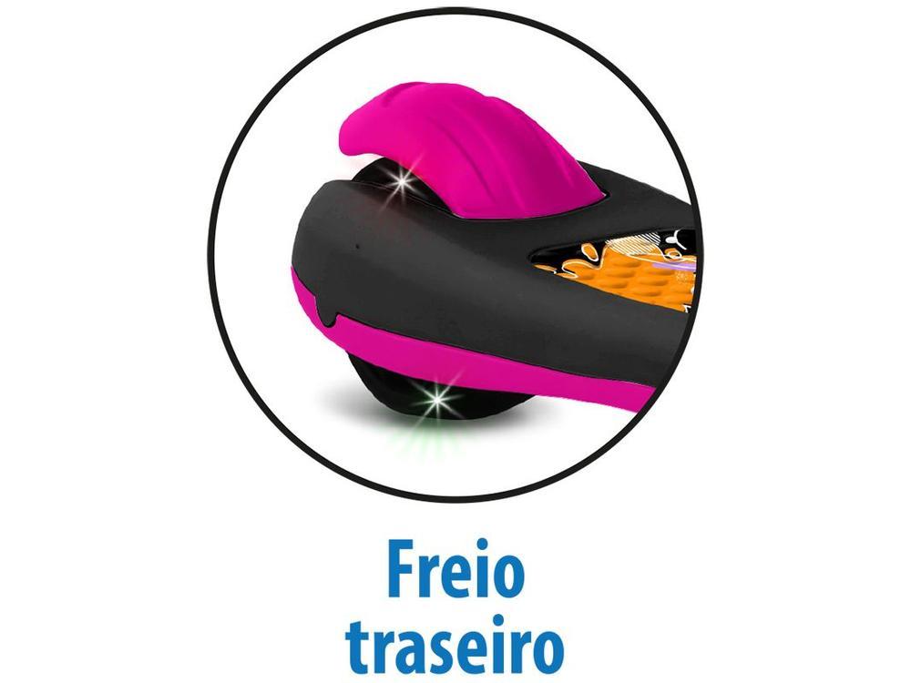 Patinete Infantil 3 Rodas Bandeirante Skatenet Preto e Rosa - 4