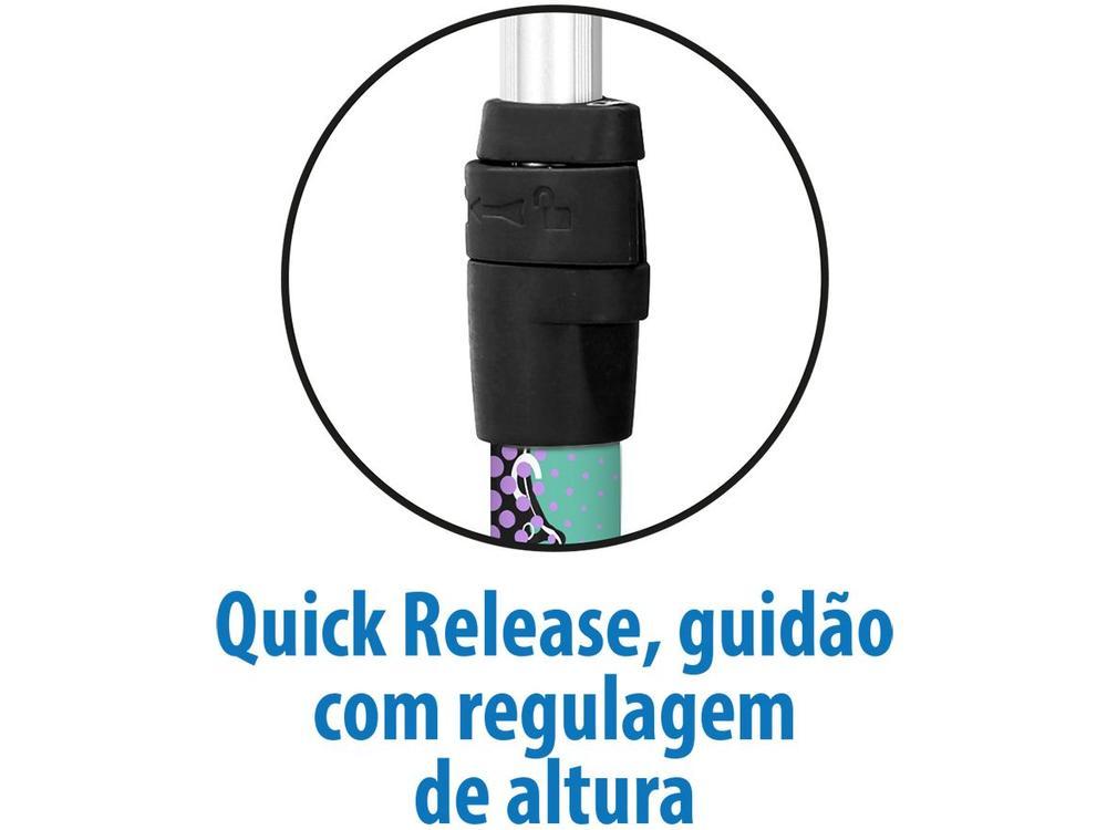 Patinete Infantil 3 Rodas Bandeirante Skatenet Preto e Rosa - 5