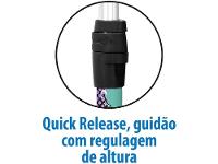 Patinete Infantil 3 Rodas Bandeirante Skatenet Preto e Rosa - 5