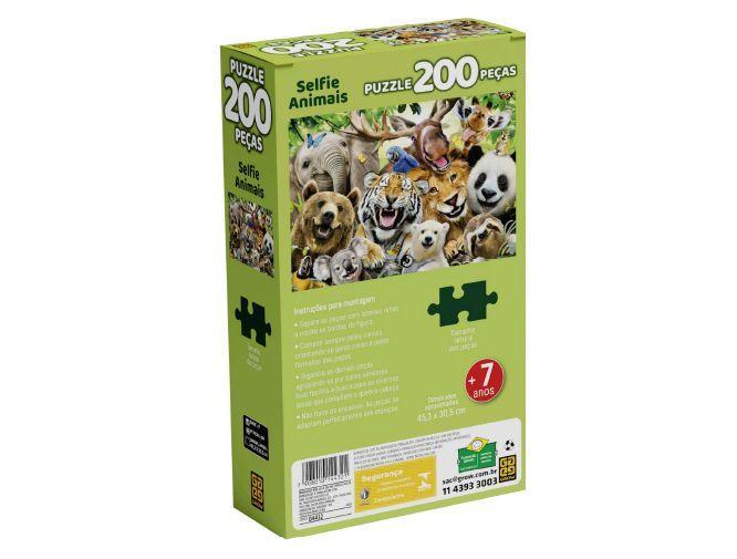 Quebra-cabeça 200 Peças Selfie Animais Puzzle - 3