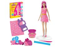 Boneca  Barbie Play-Doh Corações e Penteados - 1