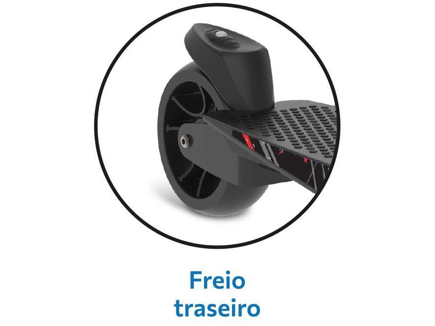 Patinete Infantil 3 Rodas Bandeirante Skatenet Max LED Preto - 3