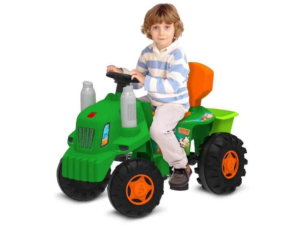 Quadriciclo Infantil a Pedal Verde Trator  - 3