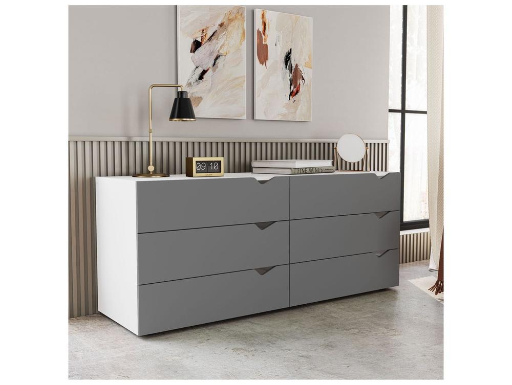 Cômoda Multiuso 6 Gavetas Politorno Móveis Porto - 1