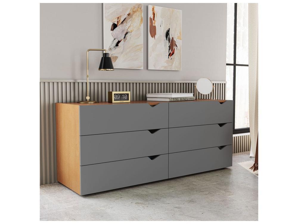 Cômoda Multiuso 6 Gavetas Politorno Móveis Porto - 1