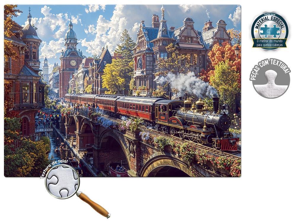 Quebra-cabeça 1000 Peças Trem pela Cidade - 2
